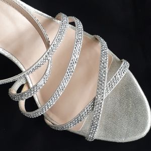 💞 INC Sexy Silver Festive Heels
